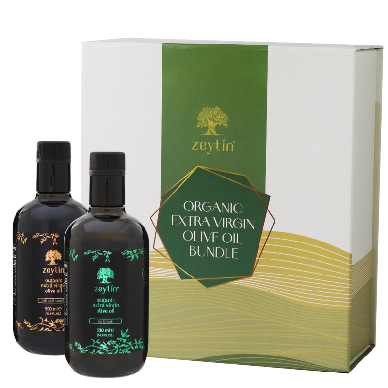 Zeytin Olive Oils Extra Virgin – Early Harvest, Bottled In May 2024 – Awarded Brand – Custom Premium Gift Box – Cold Pressed Oli