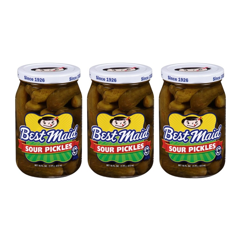 Best Maid Pickles – 9-Item Assortment Of Dill, Sweet, Bread & Butter, Okra, And Specialty – 3 Or 6 Packs (3 Pack, Whole Sour Pic