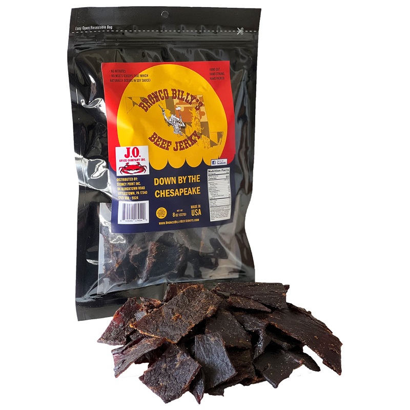 Bronco Billy’S Beef Jerky Down By The Chesapeake Half Pound Resealable Bag