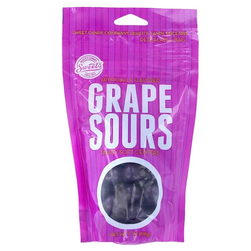 Chewy Sour Balls – Grape: 7-Ounce Bag