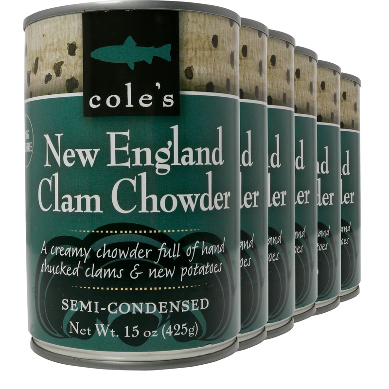 Coles Fresh New England Clam Chowder – Gluten Free, Fresh Soup, Chowder With New Potatoes And Clams, Six Pack- 15 Oz Per Contain