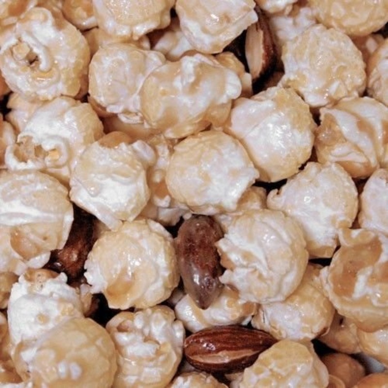 Crunchy Almond Popcorn | 8 Oz. Pack | Rich & Fine Quality | Sweet Treat | Hr Poppin’ Snacks