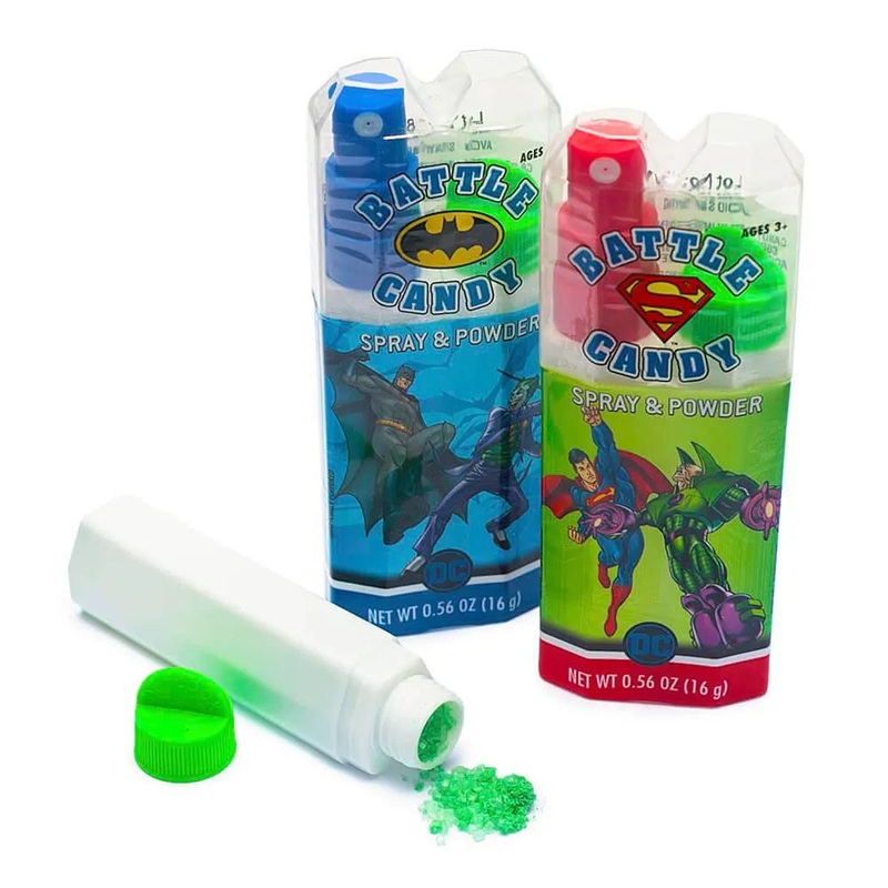 Koko’s Confectionery DC Comics Spray and Powder Candy: 12-Piece Display
