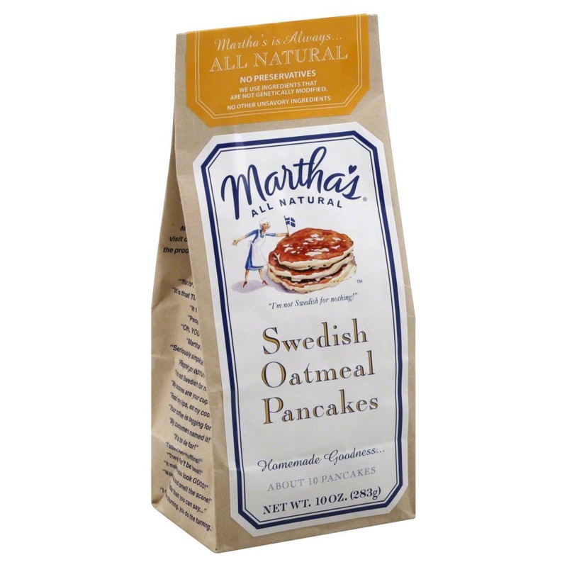 Martha’s All Natural Swedish Oatmeal Pancake Mix, 5 Ounce (Pack of 2) – Healthy & Delicious Breakfast Option