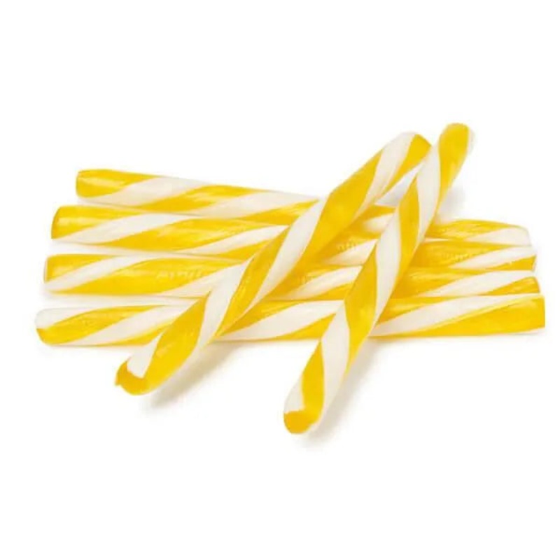 Old Fashioned Hard Candy Sticks – Lemon: 80-Piece Box
