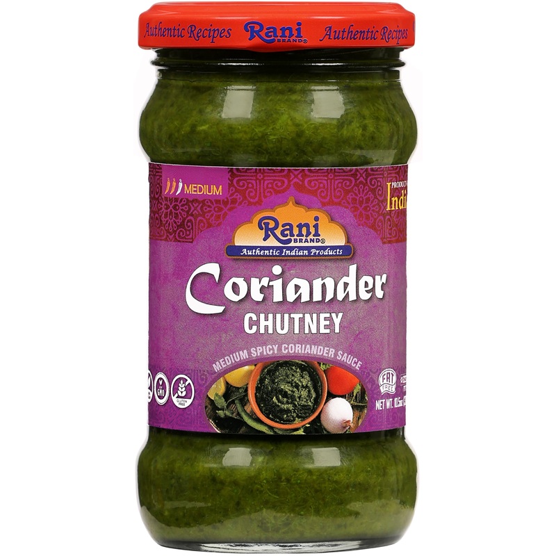 Rani Coriander Chutney 10.5Oz (300G) Glass Jar, Ready To Eat ~ Vegan | Gluten Free | Non-Gmo | Kosher | No Colors | Indian Origi