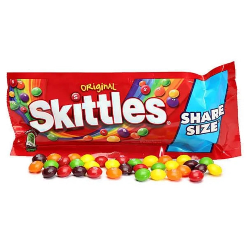 Skittles Candy King Size Packs – Original: 24-Piece Box