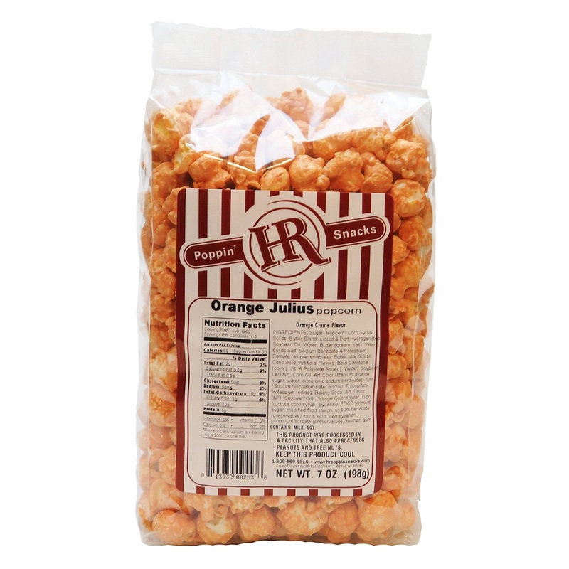 Tangy Orange Julius Popcorn | Small Batch Made | Party Snack | Citrus Burst | Ready To Enjoy | Hr Poppin’ Snacks