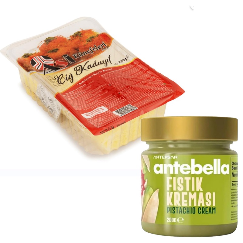 500 Gr/1.1 Lbs Kataifi Material – Make Chocolate Dubai With + 7Oz Pistachio Cream Kataifi, Kataifi Shredded Fillo Dough, Kataifi
