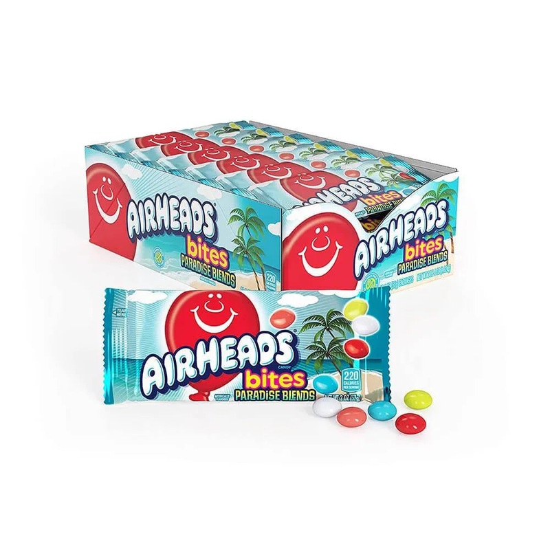 AirHeads Bites Candy Packs – Paradise Blend: 18-Piece Box