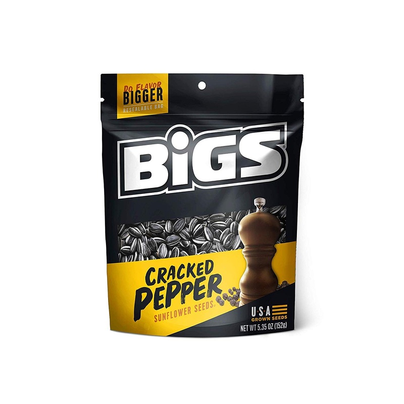 Bigs Sea Salt And Black Pepper Sunflower Seeds, 5.35 Ounce — 12 Per Case.