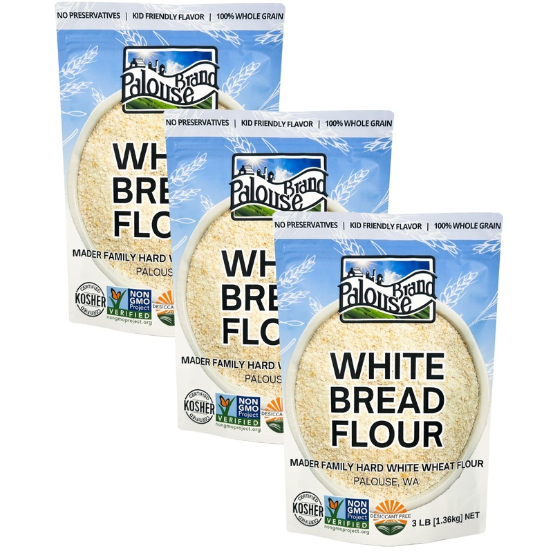 Certified Glyphosate Residue Free Hard White Wheat Flour | 9 Lbs | No Additives Or Preservatives | 100% Non-Irradiated | Certifi