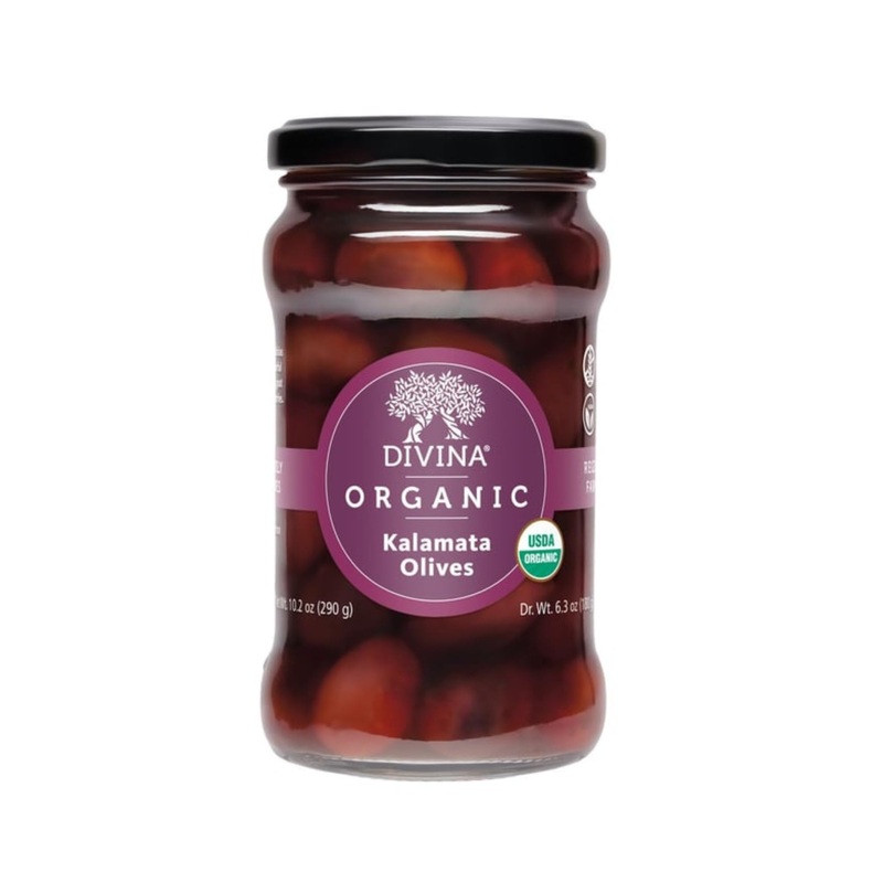 Divina Organic Whole Kalamata Olives In Jar, 6.35 Oz (1-Pack)