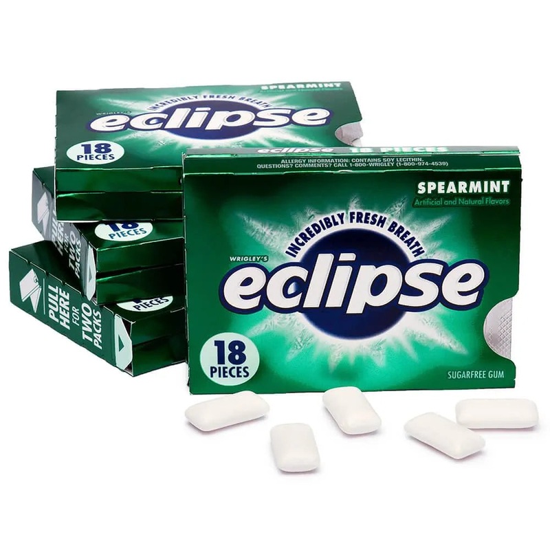 Eclipse Sugar Free Tab Gum Packs – Spearmint: 8-Piece Box