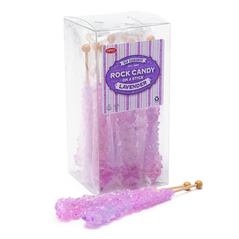 Espeez Rock Candy Crystal Sticks – Lavender: 12-Piece Box