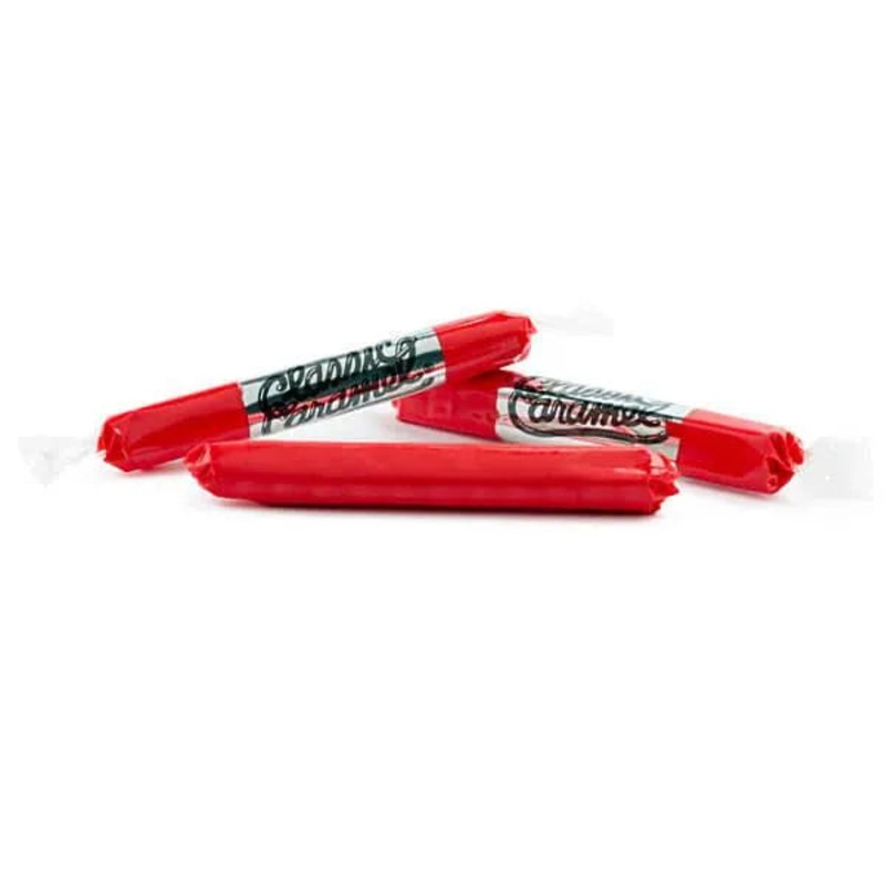 Flipsticks Nougat Taffy Candy – Cherry: 48-Piece Caddy