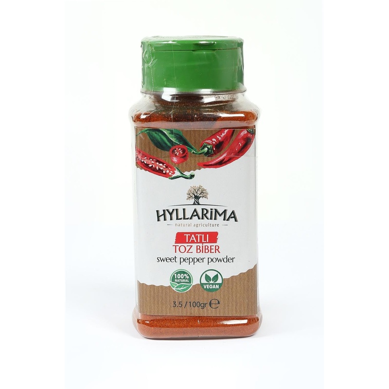 Hyllarima Sweet Pepper Powder | 100G (3.5 Oz) | 100% Natural & Pure | Mediterranean Spice