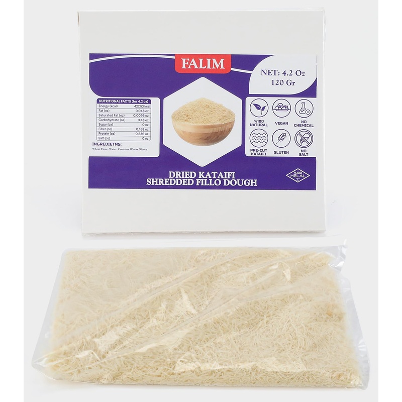 Kataifi Shredded Fillo Dough 4.2 Oz (120 G.) For Dubai Chocolate Bar Pistachio – Kadayif For Knafeh Pistachio Chocolate Bar Past