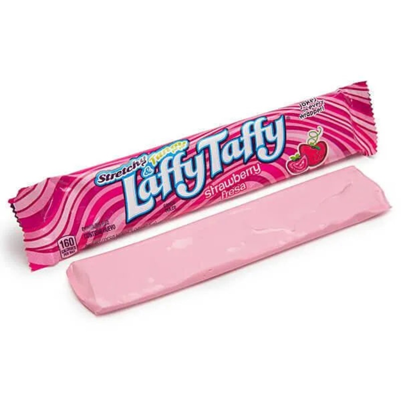 Laffy Taffy Candy Bars – Strawberry: 24-Piece Box