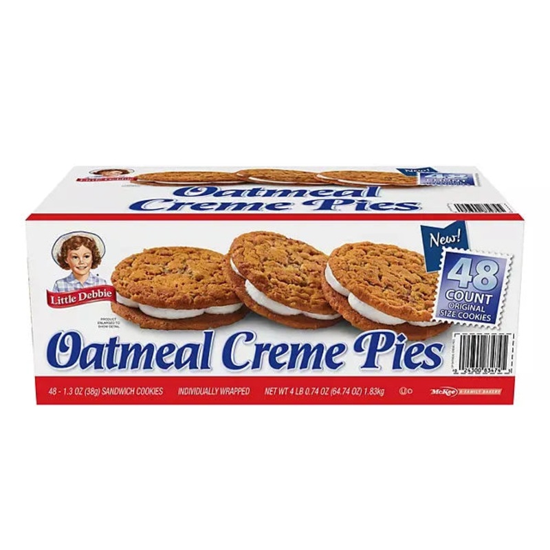 Little Debbie Oatmeal Creme Pies: 48-Piece Box