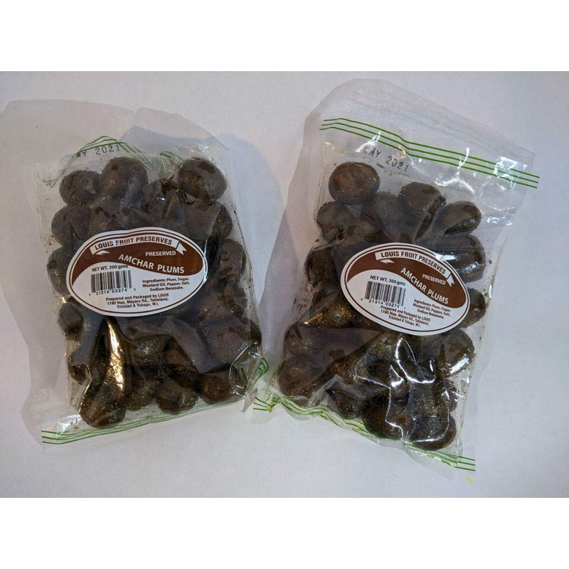 Louis -Amchar Plums 300 G (Pack Of 2) Trinidad & Tobago Snack