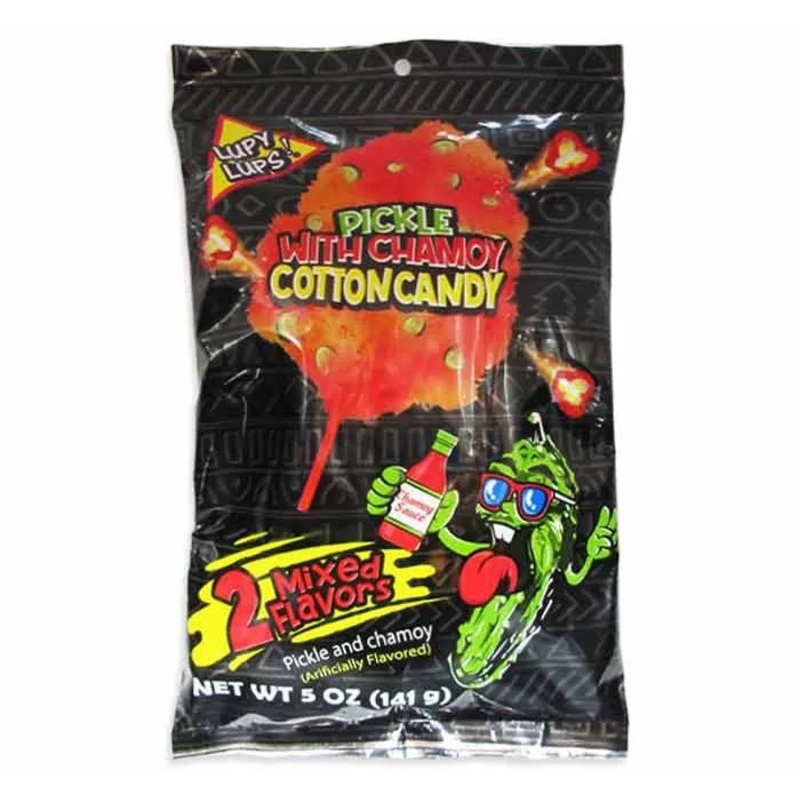 Lupy Lups Pickle Chamoy Cotton Candy: 14-Piece Box