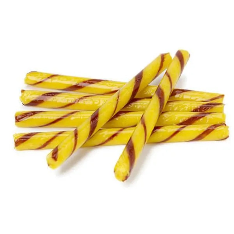 Old Fashioned Hard Candy Sticks – Banana: 80-Piece Box