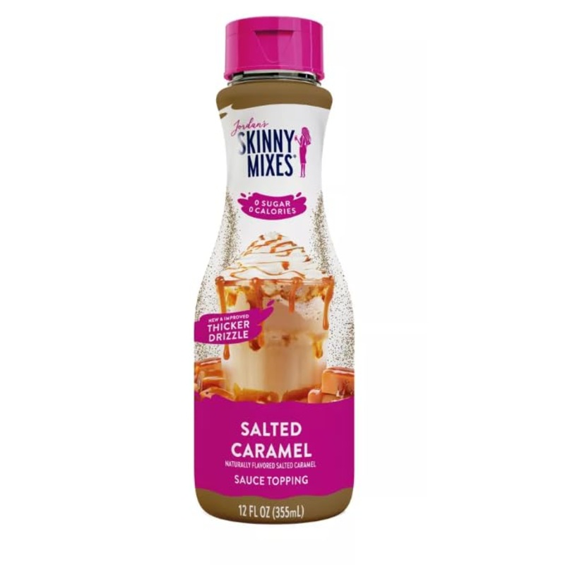 Salted Caramel Sugar Free Zero Calories Syrup Sauce For Coffee, Dessert, Ice Cream, Yogurt
