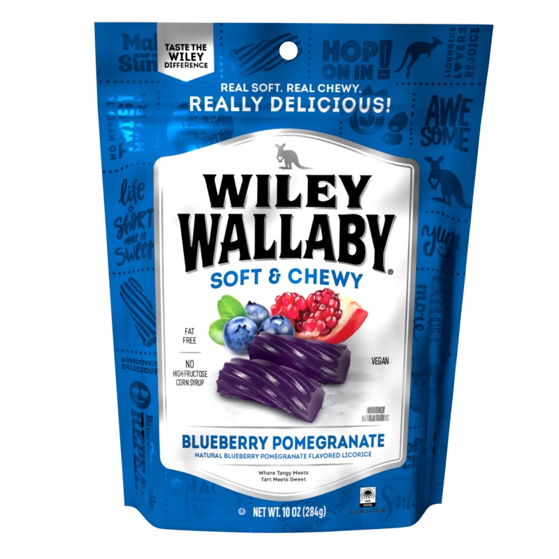 Wiley Wallaby Blueberry Pomegranate Licorice Bites : 10-Ounce Bag