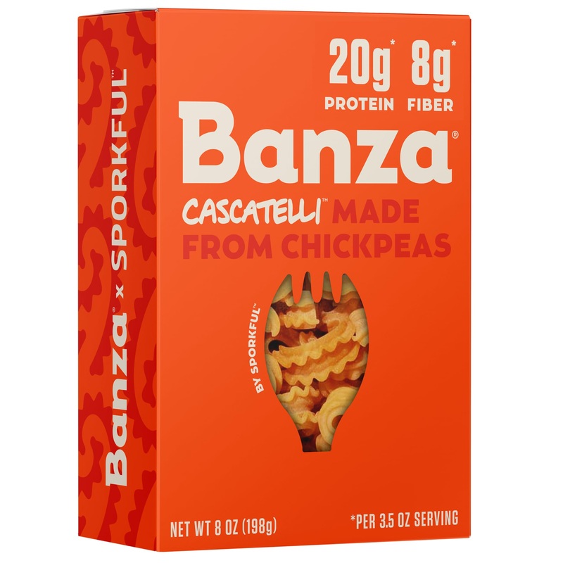 Banza Cascatelli Pasta From Chickpeas – Gluten Free, High Protein, And Lower Carb Protein Cascatelli Pasta Noodles – 8Oz