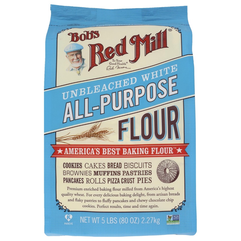 Bob’S Red Mill Unbleached White All-Purpose Flour, 5 Lb (Pack Of 4)