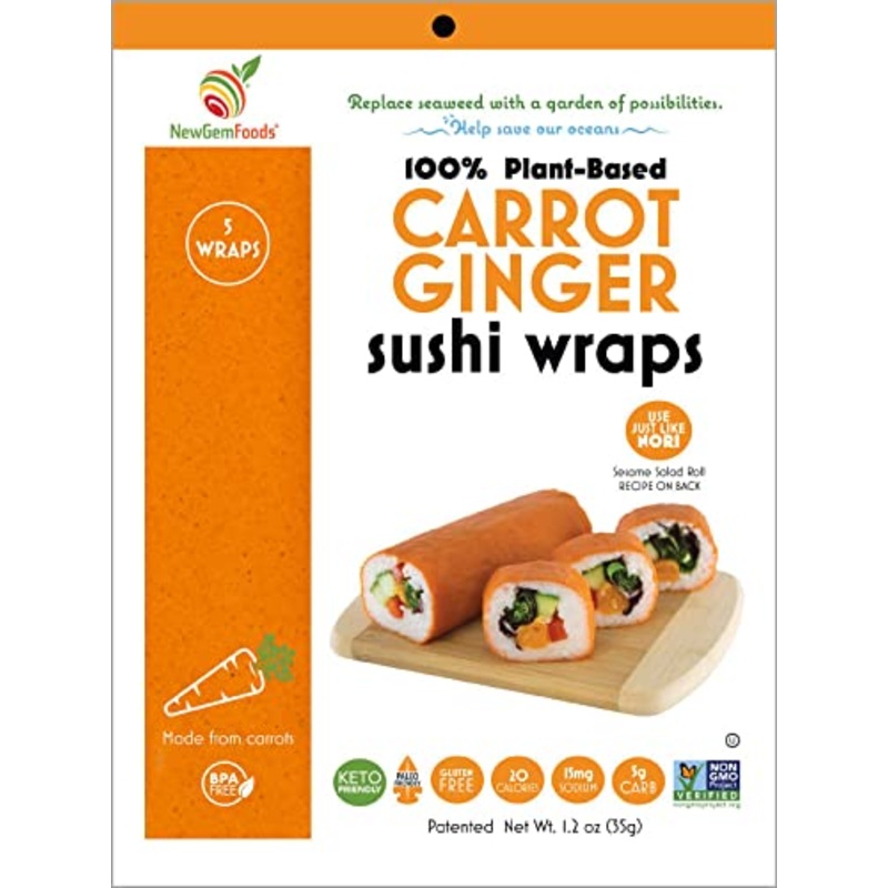 Carrot Ginger Sushi Wraps