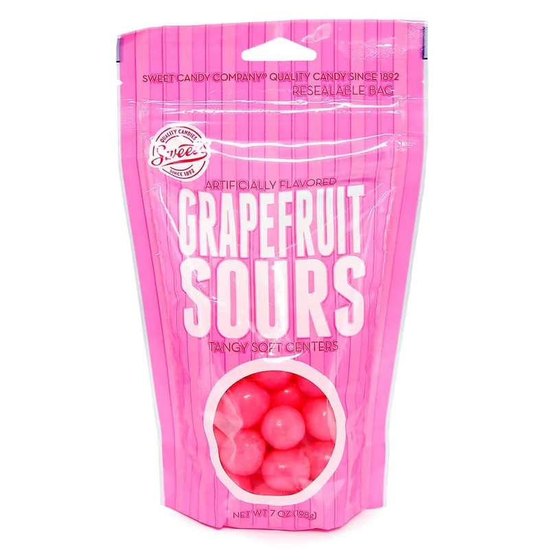 Chewy Sour Balls – Pink Grapefruit: 7-Ounce Bag