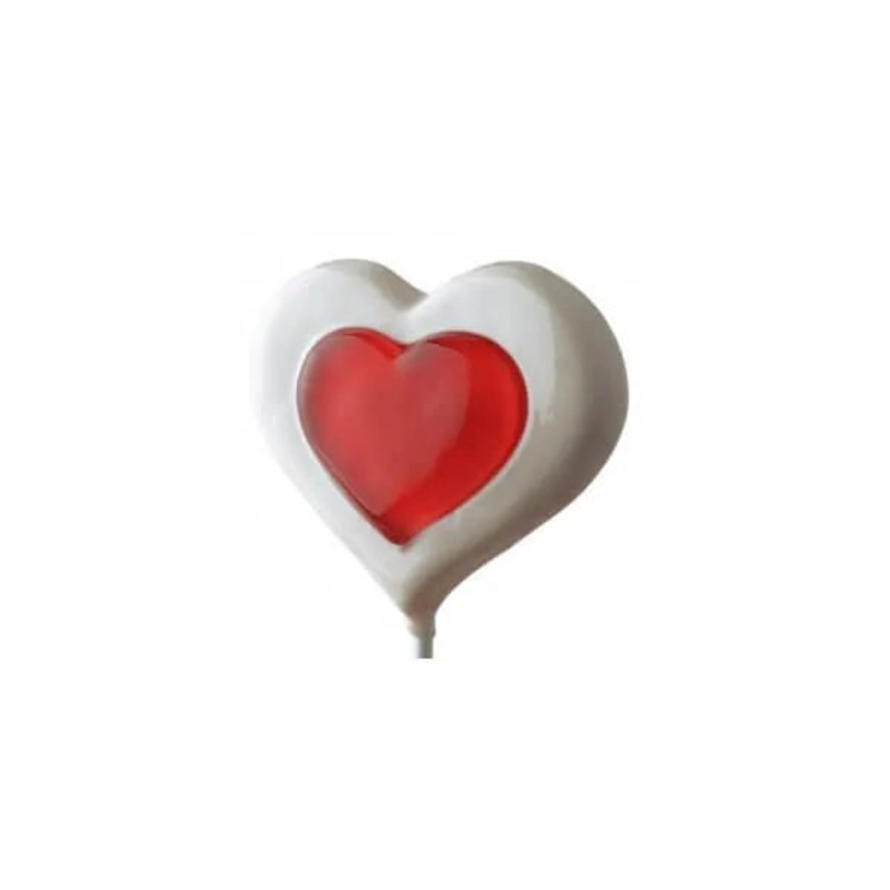 Double Hearts Lollipops: 12-Piece Bag