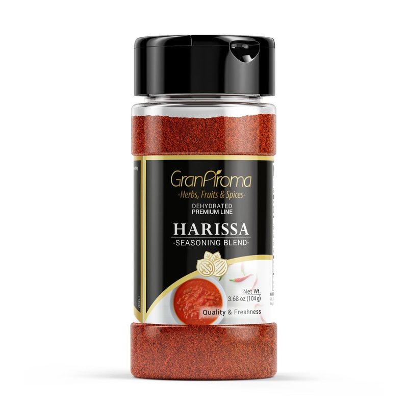 Granaroma Harissa Seasoning Blend, North African Cuisine, Bold & Tangy, Dry Rubs & Roasted Meat (3.68 Ounce)