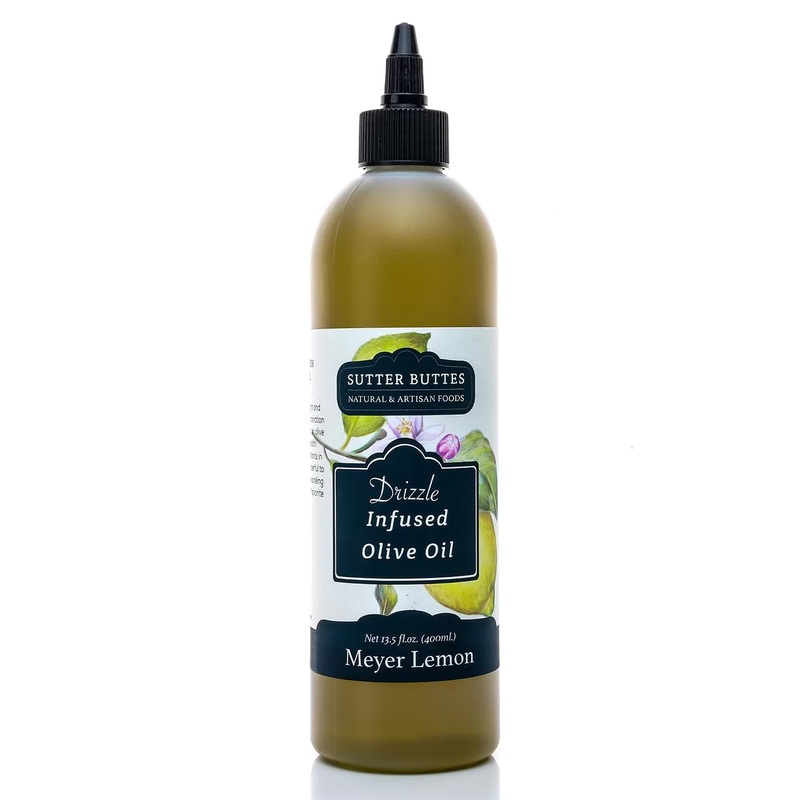 Sutter Buttes Meyer Lemon Infused Extra Virgin Olive Oil Drizzlers In Award-Winning Flavors! – 400 Ml (Meyer Lemon)