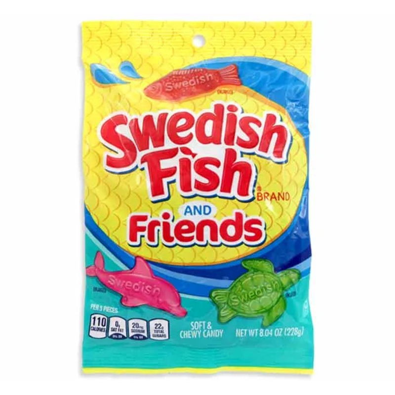 Swedish Fish and Friends Candy: 12-Piece Case