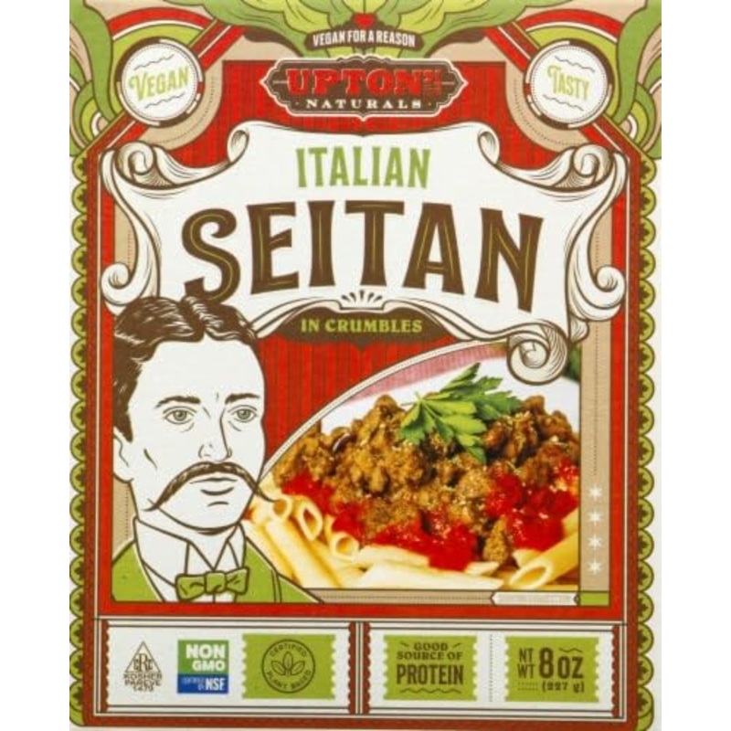 Uptons Natural Seitan Italian, 8 Ounce (Pack Of 6)