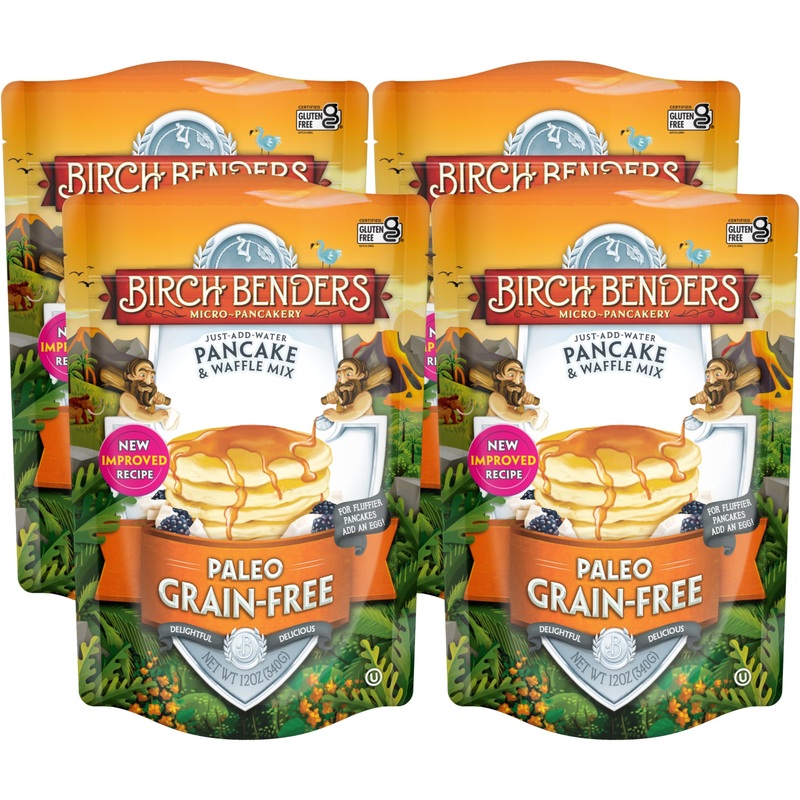 Birch Benders Paleo Pancake And Waffle Mix, 12 Oz (Pack Of 4)