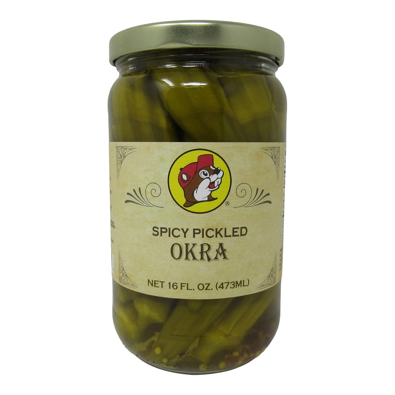 Buc-Ee’S Spicy Pickled Okra In A Resealable Jar, Gluten Free, No High Fructose Corn Syrup, 16 Fl. Ounces