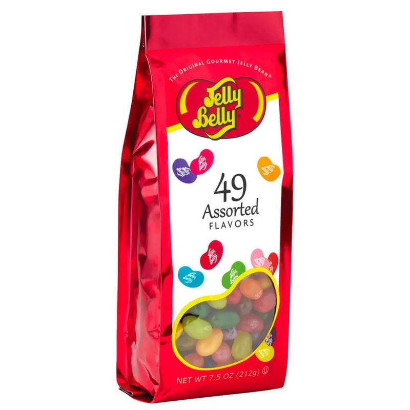 Jelly Belly 49 Flavors Jelly Beans Stand Up Bag: 12-Piece Case