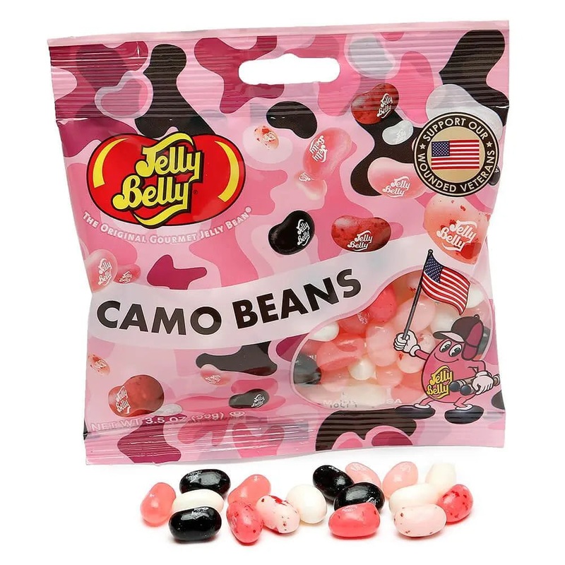 Jelly Belly Camo Jelly Beans 3.5-Ounce Bags – Pink: 12-Piece Display