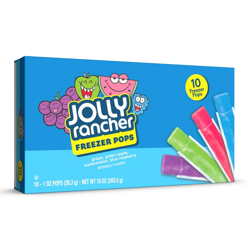 Jolly Rancher Freezer Bars, Assorted Flavors, 1 Oz Bars,10 Ice Bars