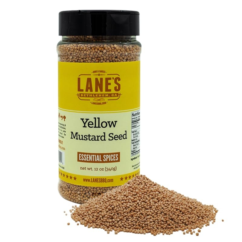 Lane’S Yellow Mustard Seed Spice, All-Natural Yellow Mustard Seeds Whole, Perfect For Cooking And Homemade Seasonings Made In Us