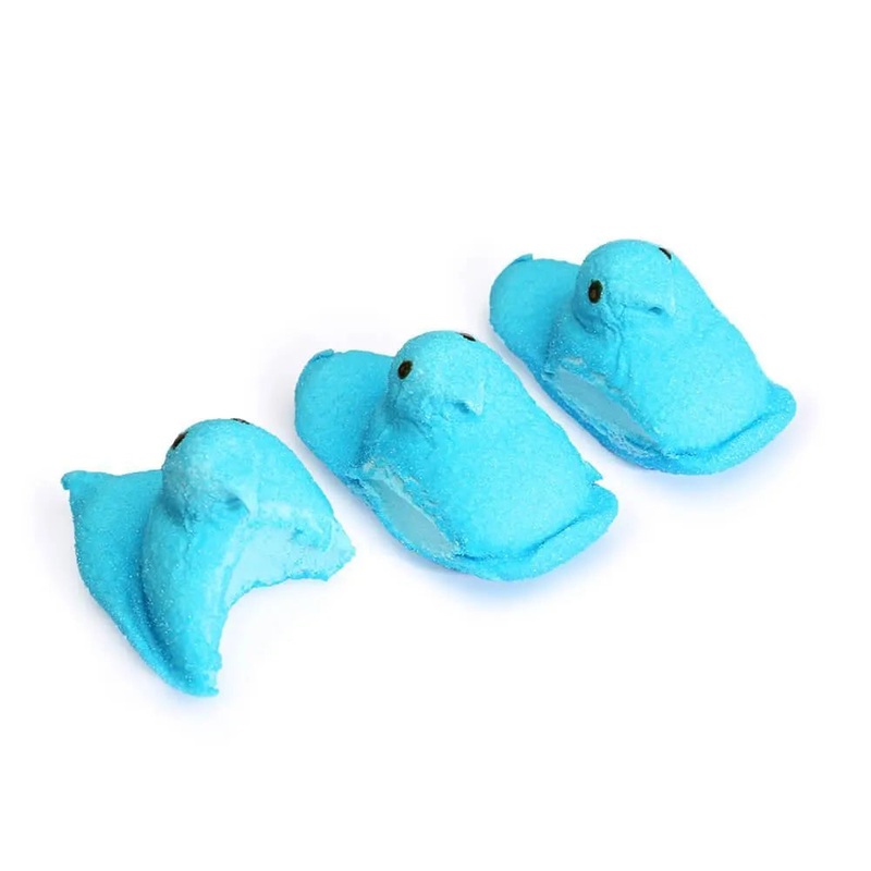 Peeps Marshmallow Chicks Candy – Blue: 10-Piece Pack