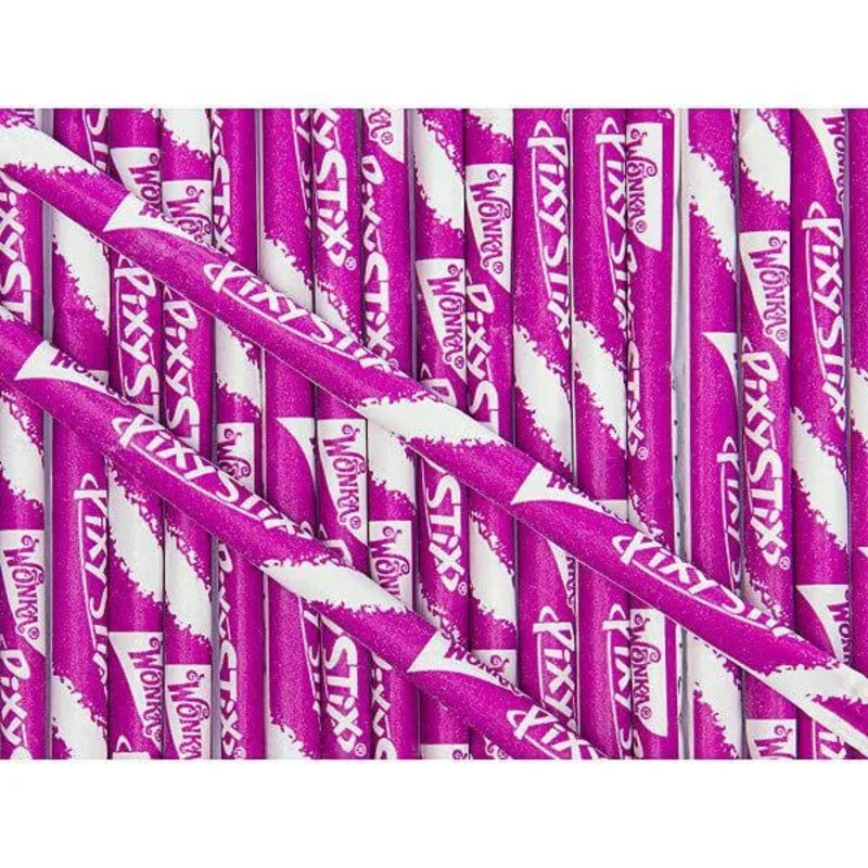 Pixy Stix Candy Powder Straws – Purple: 50-Piece Bag