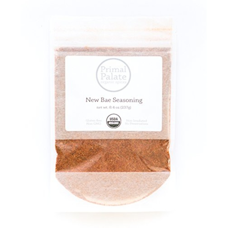 Primal Palate Organic Spices, New Bae Seasoning, Certified Organic, 8.4 Oz Resealable Bag