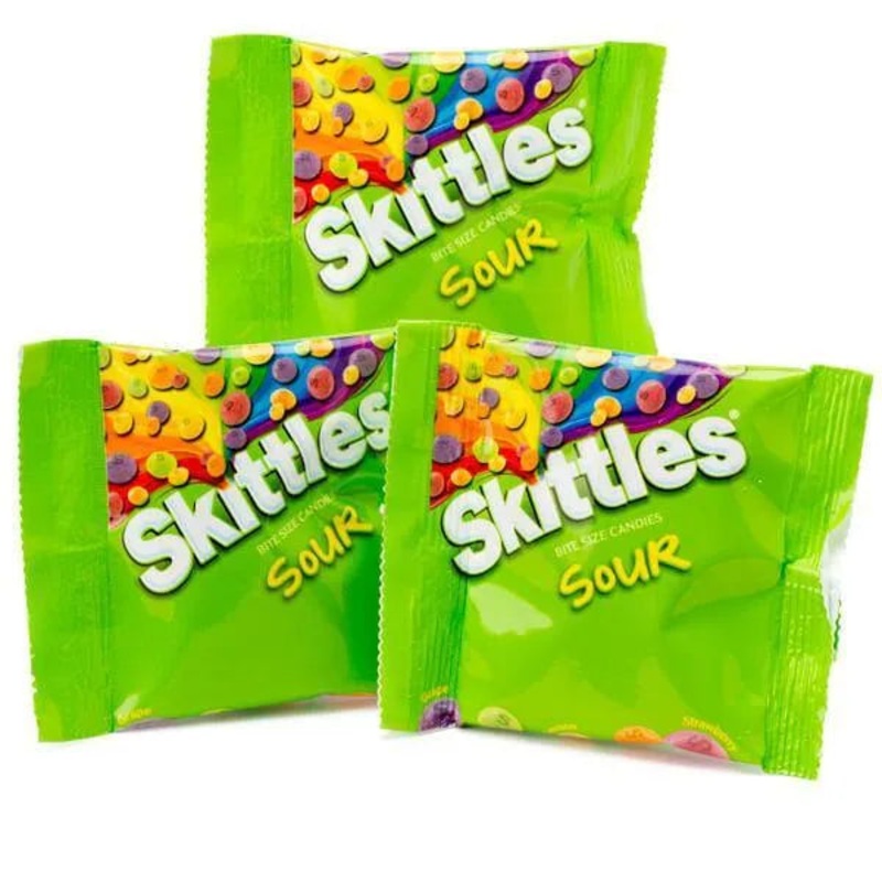 Skittles Candy Fun Size Packs – Sour: 16-Piece Bag