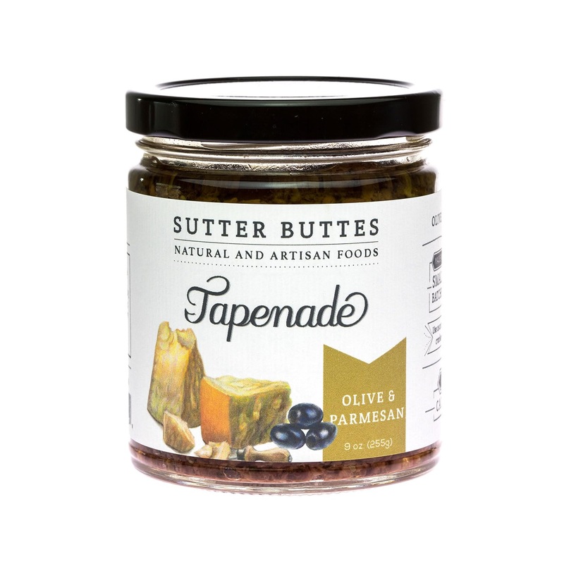 Sutter Buttes Olive Tapenade Spread – 9 Oz. Jar (Olive & Parmesan)