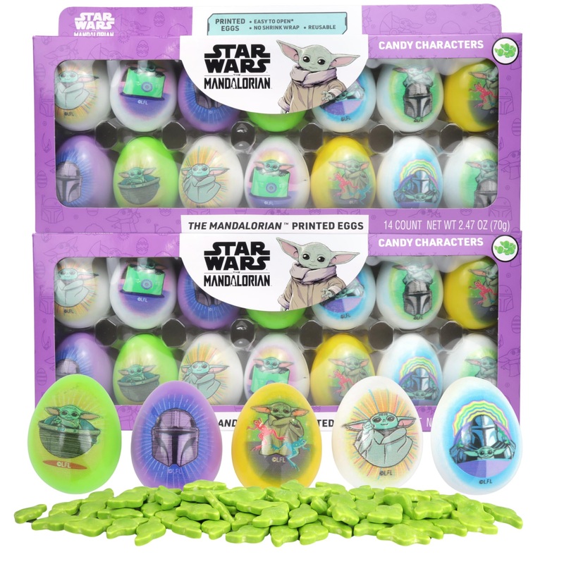 Sweetzo – Pre-Filled Star Wars Easter Eggs, Individual Hard Candy Pouched Inside, Perfect Egg Hunt Supplies, 2.74 Ounces, 28 Tot